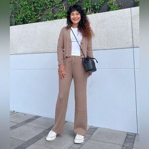 Uniqlo Women’s Knit Cardigan & Pant Loungewear Set